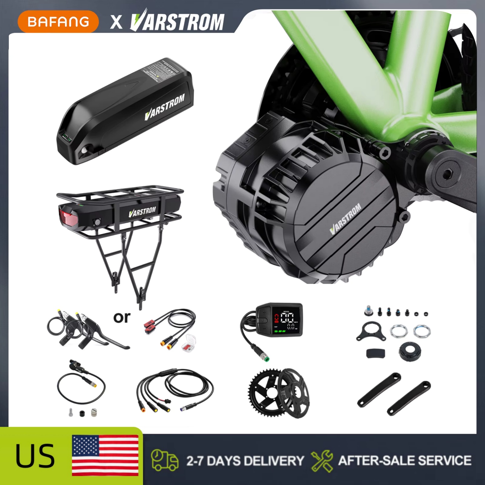 Torque Sensor Mid Drive Motor Kit - ชุดมอเตอร์กลาง Varstrom 750W 48V พร้อมเซ็นเซอร์วัดแรงบิด VSM01