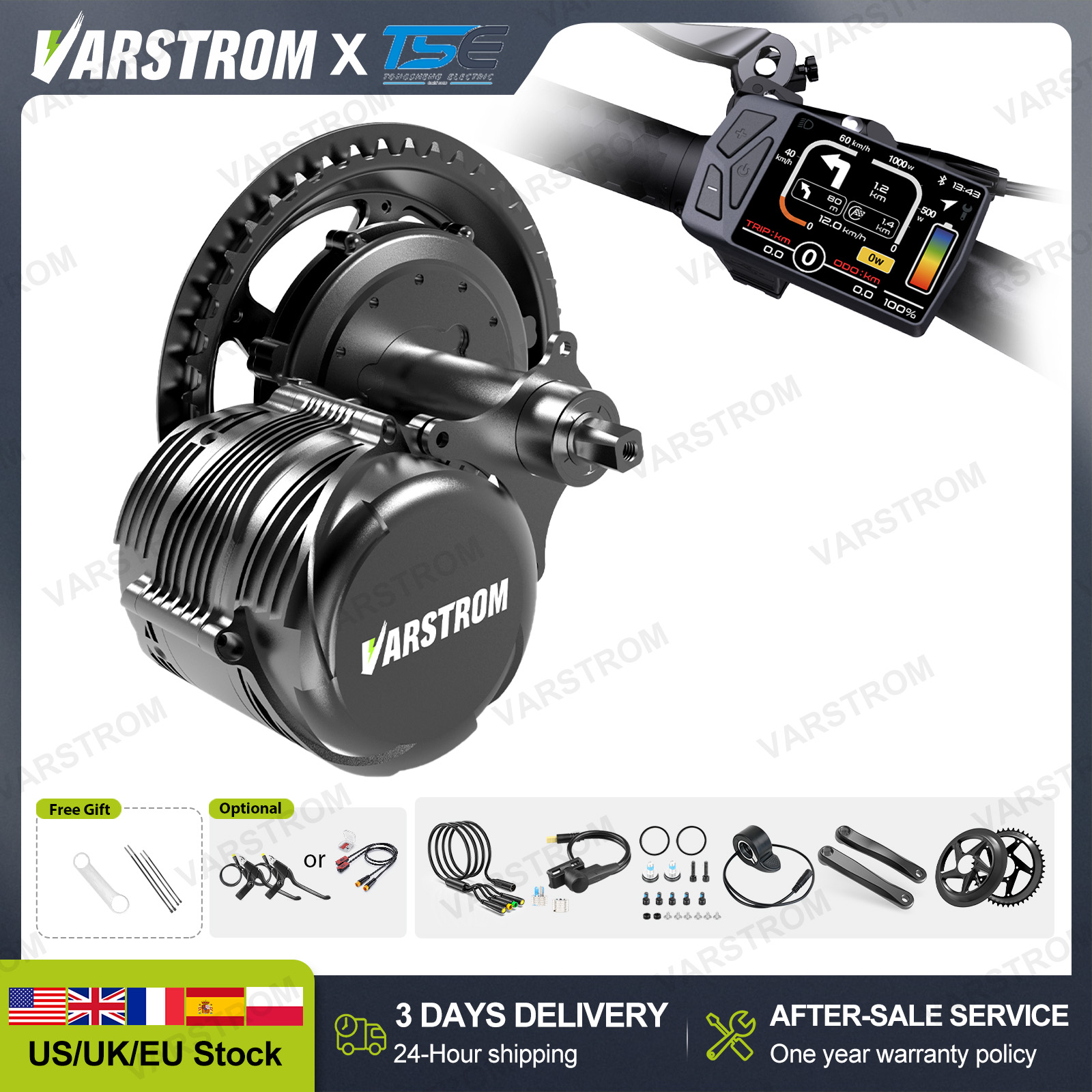 [จัดส่งเร็วภายใน 3 วันในสหรัฐอ - Torque Sensor Mid Drive Motor Kit บทวิจารณ์และราคา